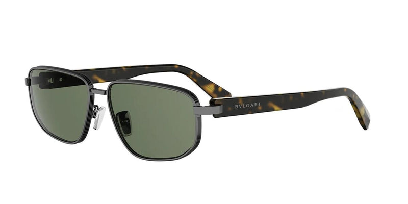 13N - Metal Matte Grey with Green Normal lenses