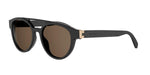 01E - Acetate Shiny Black with Brown Normal lenses