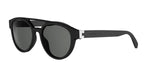 02D - Acetate Matte Black with Grey Polarized lenses / 