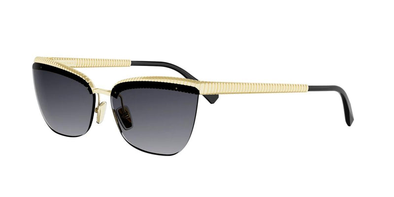 30B - Metal Shiny Gold with Grey Gradient lenses