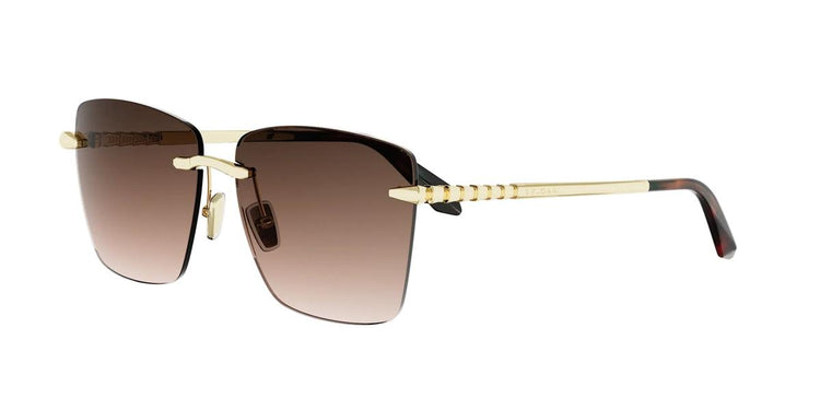 30F - Metal Shiny Gold with Brown Gradient lenses