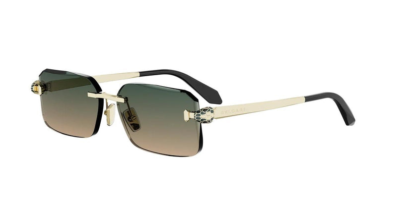 33P - Metal Matte Clear Gold / Gradient Green