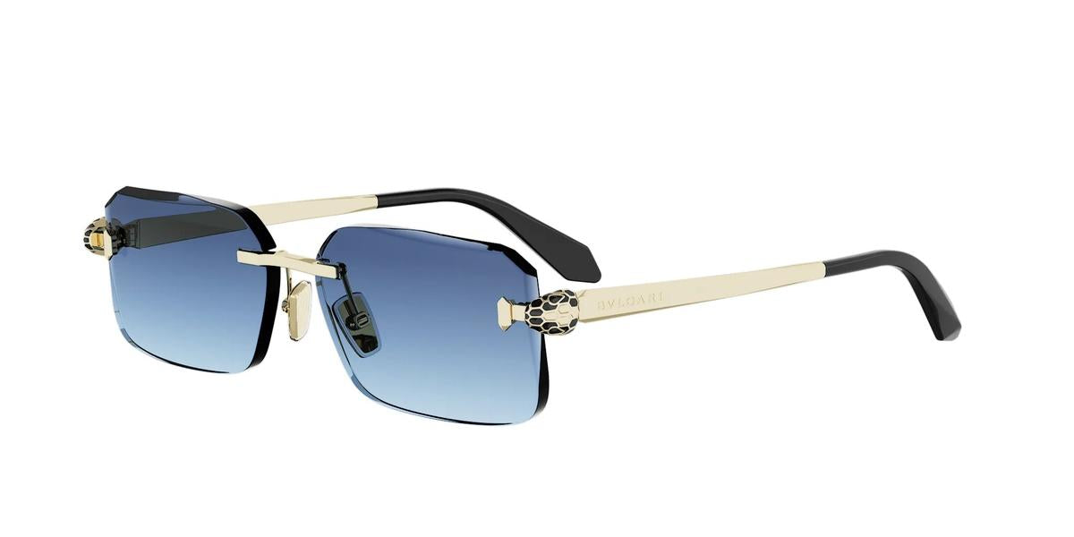33W - Metal Matte Clear Gold / Gradient Blue