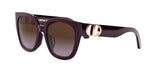35F2 - Acetate Shiny Red with Brown Gradient lenses / 