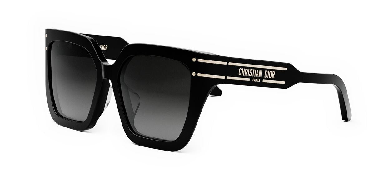01B - Acetate Shiny Black / Gradient Smoke
