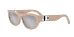 72C - Acetate Shiny Rose with Grey Mirror lenses / 