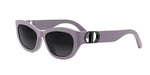 75A1 - Acetate Shiny Violet with Grey Gradient lenses / 