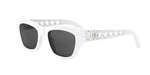 50A0 - Acetate Shiny White with Grey Normal lenses / 