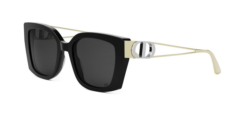 12A0 - Acetate Shiny Black with Grey Normal lenses