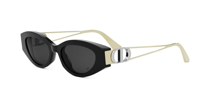 12A0 - Acetate Shiny Black with Grey Normal lenses