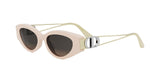 43F0 - Acetate Shiny Rose with Brown Normal lenses / 