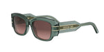 55F2 - Acetate Shiny Green with Grey Gradient lenses / 