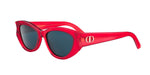 35B0 - Acetate Shiny Red with Blue Normal lenses / 