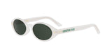 95I0 - Acetate Shiny White with Green Normal lenses / 