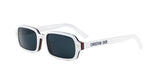 50B0 - Acetate Shiny White with Blue Normal lenses / 
