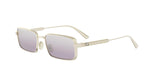BOG6 - Metal Shiny Yellow with Violet Mirror lenses / 