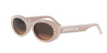 40F1 - Acetate Shiny Rose with Brown Gradient lenses / 