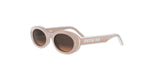 40F1 - Acetate Shiny Rose with Brown Gradient lenses / 