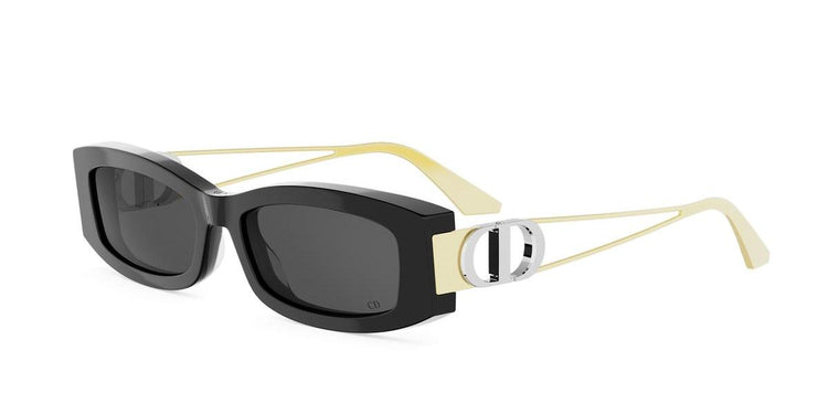 12A0 - Acetate Shiny Black with Grey Normal lenses