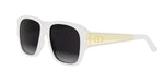 95A1 - Injected Shiny White with Grey Gradient lenses / 