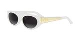 95A1 - Injected Shiny White with Grey Gradient lenses / 