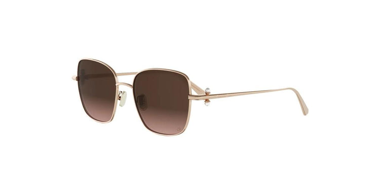 D0F2 - Metal Shiny Rose with Brown Gradient lenses