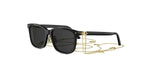 10A0 - Acetate Shiny Black with Grey Normal lenses