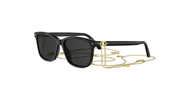 10A0 - Acetate Shiny Black with Grey Normal lenses