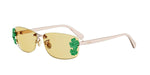 D0H0 - Metal Shiny Rose with Yellow Normal lenses / 