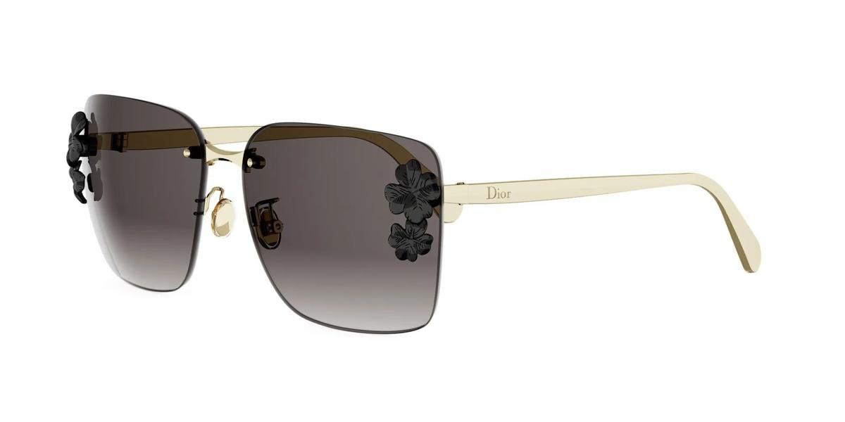 B0A1 - Metal Shiny Gold with Grey Gradient lenses