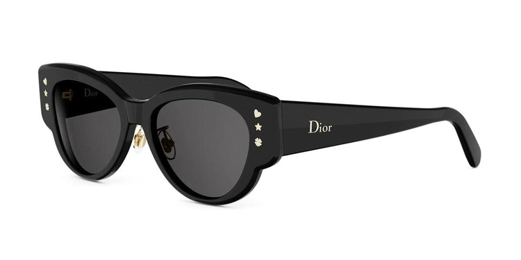10A0 - Acetate Shiny Black with Grey Normal lenses