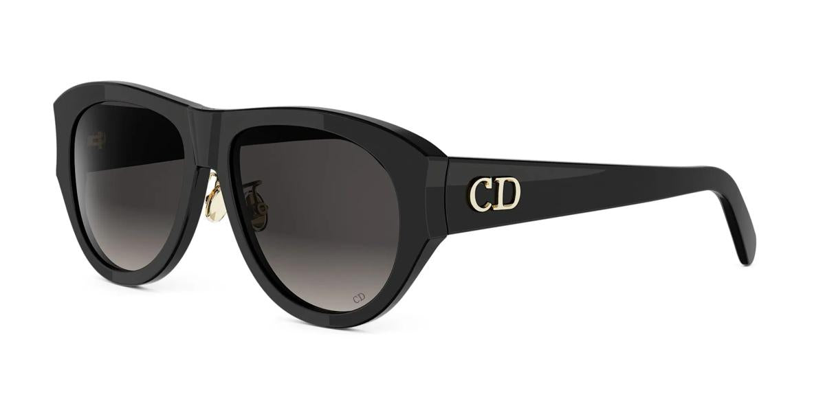 10A1 - Acetate Shiny Black with Grey Gradient lenses