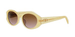 66FB - Acetate Shiny Yellow with Brown Gradient lenses / 