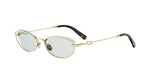 B0B0 - Metal Shiny Gold with Blue Normal lenses / 