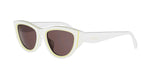 95G0 - Acetate Shiny White with Violet Normal lenses / 