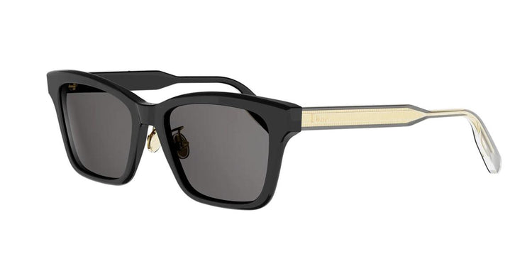 10A0 - Acetate Shiny Black with Grey Normal lenses