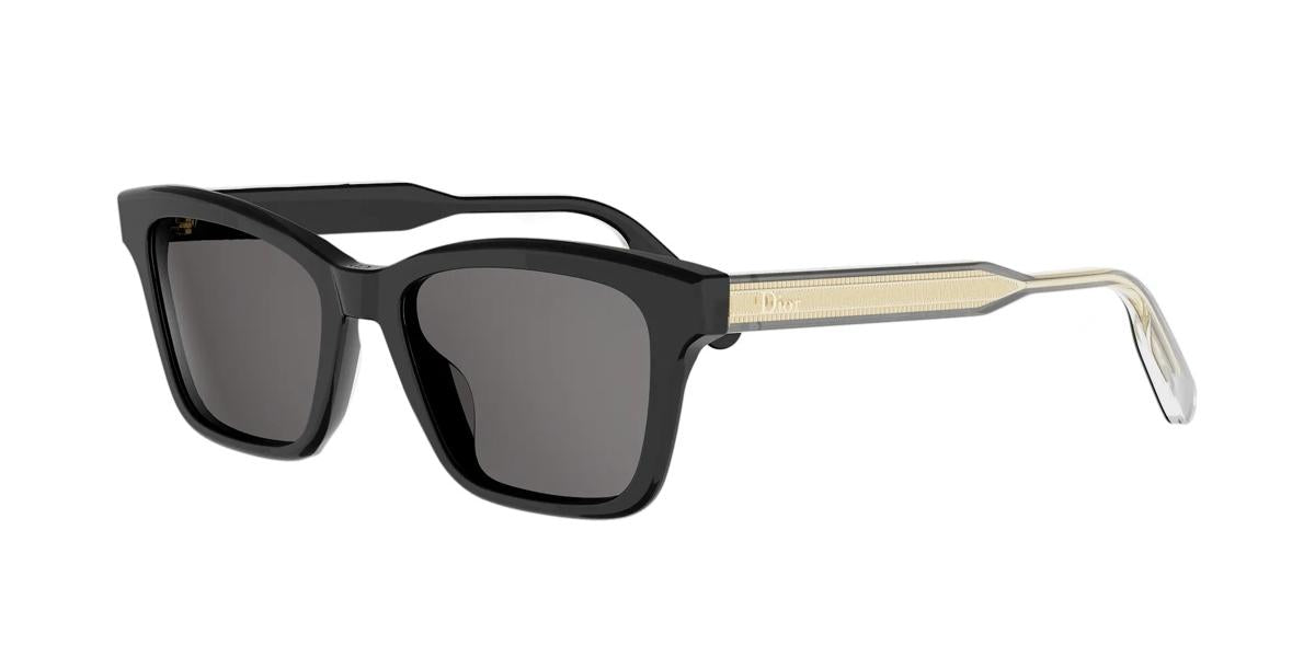 10A0 - Acetate Shiny Black with Grey Normal lenses