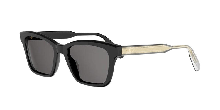 10A0 - Acetate Shiny Black with Grey Normal lenses