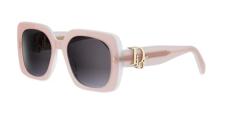 40A1 - Acetate Shiny Rose with Grey Gradient lenses