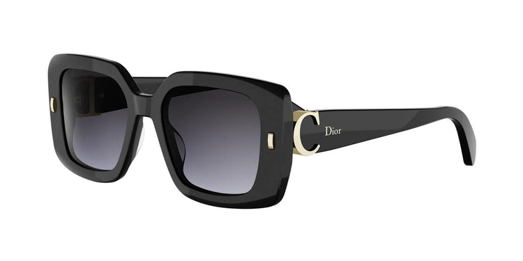 10A1 - Acetate Shiny Black with Grey Gradient lenses