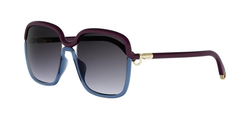 62A1 - Injected Shiny Violet with Grey Gradient lenses