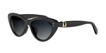 10A1 - Acetate Shiny Black with Grey Gradient lenses / 