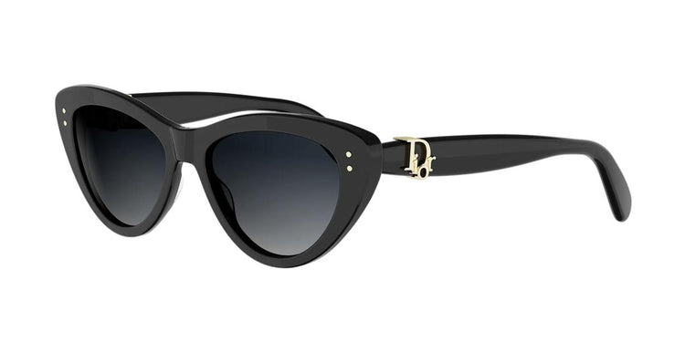 10A1 - Acetate Shiny Black with Grey Gradient lenses
