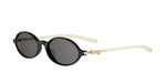 10A0 - Acetate Shiny Black with Grey Normal lenses