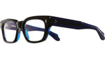 001 - BLACK ON BLUE / 