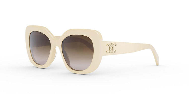 25F - Acetate Shiny Ivory / Brown