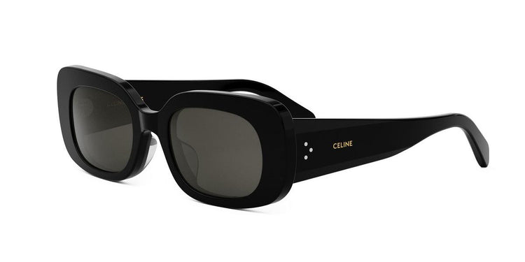 01A - Acetate Shiny Black with Grey Normal lenses