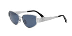 16V - Metal Shiny Silver with Blue Normal lenses / 
