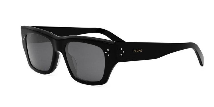 01A - Acetate Shiny Black with Grey Normal lenses