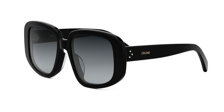 01B - Acetate Shiny Black with Grey Gradient lenses